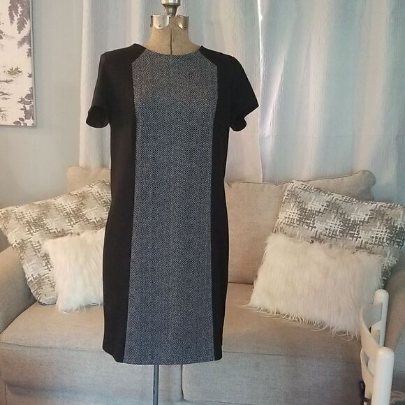 Michael Kors Gray and Black  Dress - Picture 1 of 11
